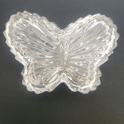 Crystal Glass Butterfly Trinket Box