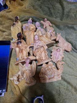 10" Chistmas Nativity scene set of 11 pieces