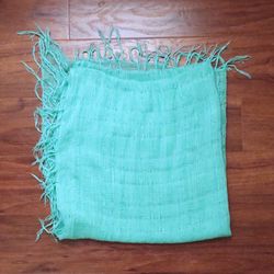 Teal colored shawl/scarf/wrap