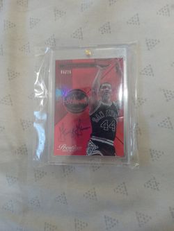 2014-15 Prestige George Gervin Premium Old School Autograph #6/25