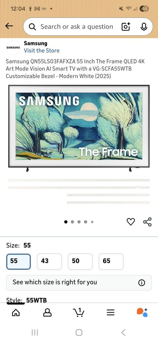 Samsung 55 IN The Frame
