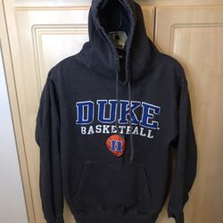 Duke Basketball 🏀 Gray Hoodie Sweatshirt Size Adult Small