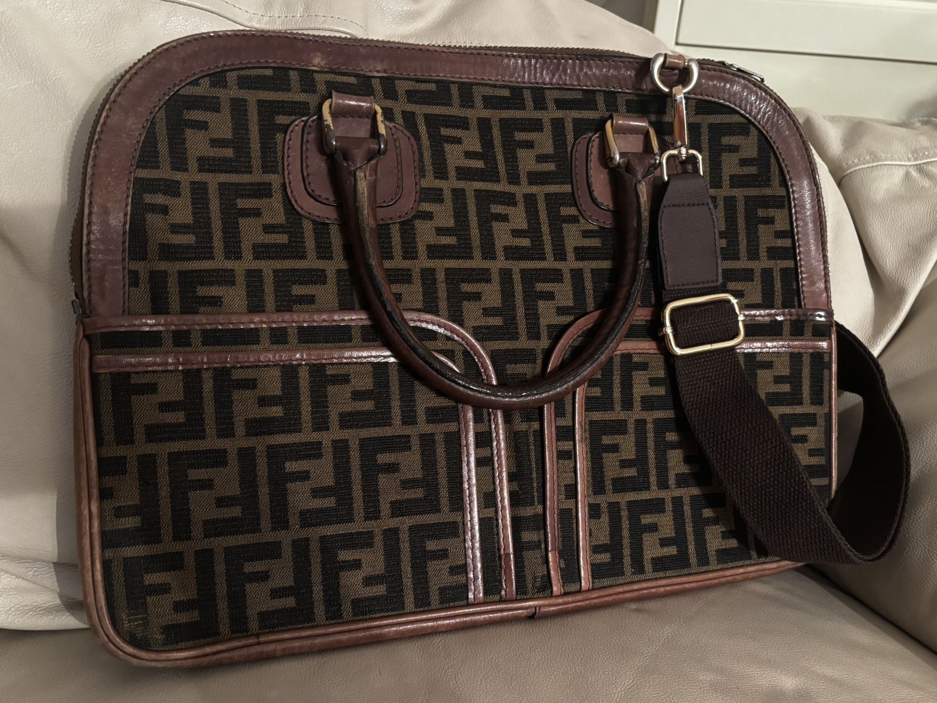 Vintage Fendi travel bag great for laptop