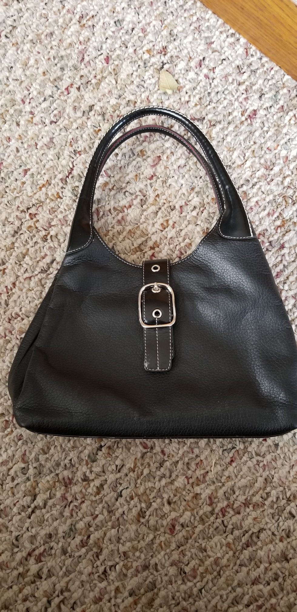 PRADA black leather handbag