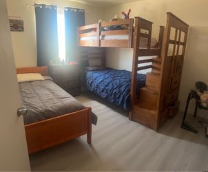 Bunk bed and twin bed