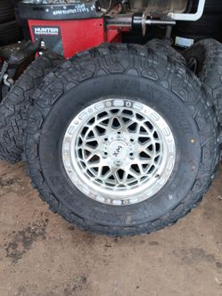 17x9 xm rims 6 lug 6x139 6x5.5 on new tires 35 1250 17