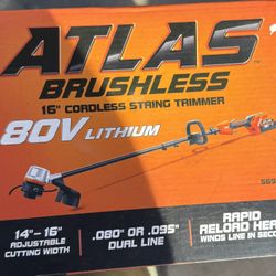 New Atlas 80V String Trimmer