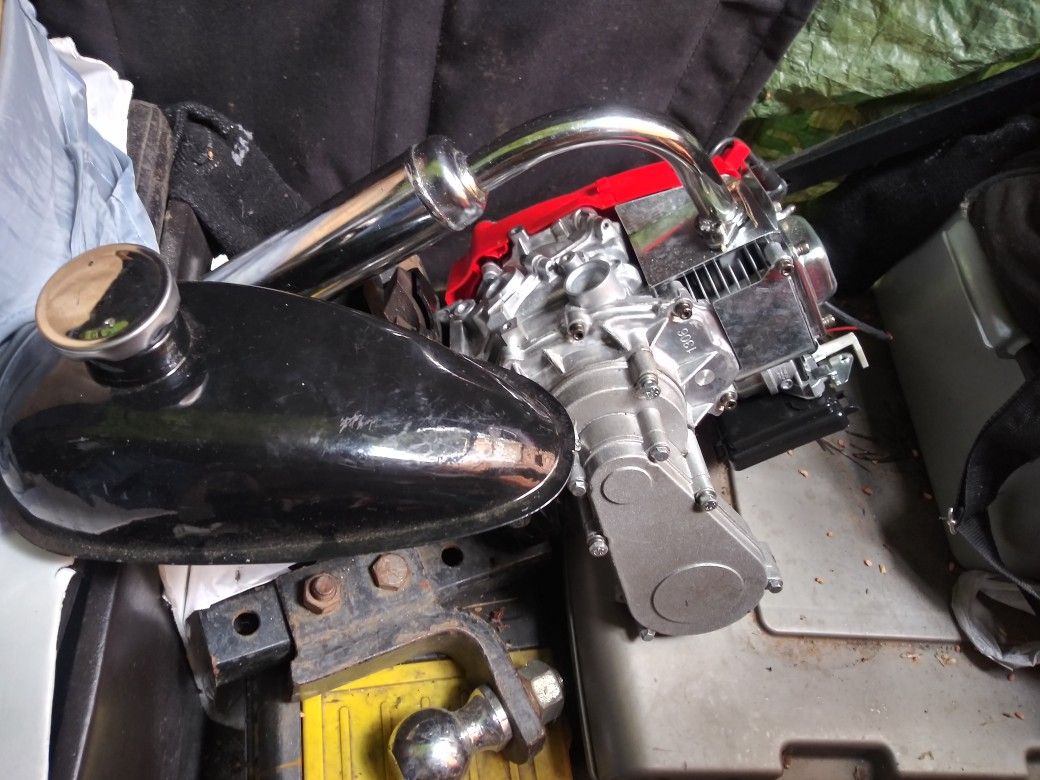 Bicycle Gas Motor And Gas Tank