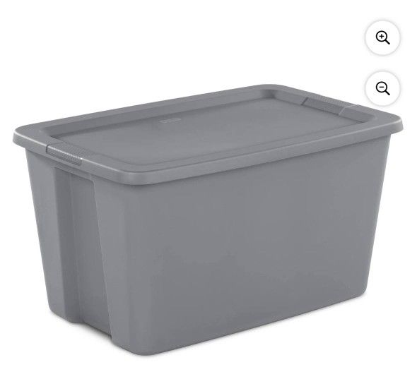 Sterilite Extra Large Storage Bin, 30 Gallon Plastic Storage Container with Snap-On Lid, Gray
I have 6 of them