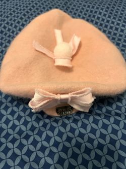 Pink girls beret