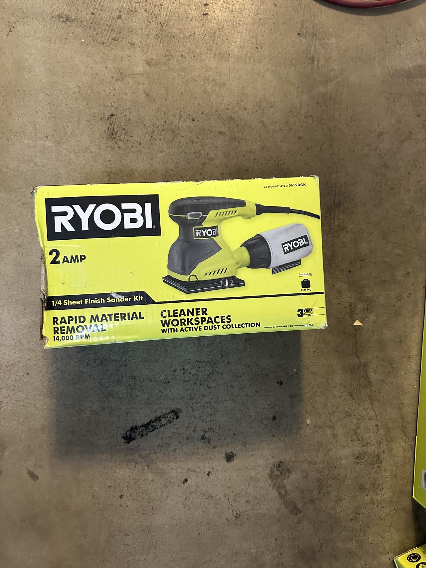 RYOBI 2 Amp Corded 1/4 Sheet Sander