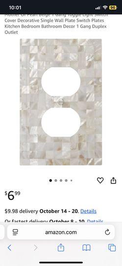 2 - TWO light switch cover plates