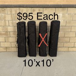 10'x10' Pop Up Canopy, Easy Up Canopy, Instant Portable **$95 Each**