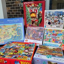 7 Puzzles! Christmas, Toys, Fall and More!