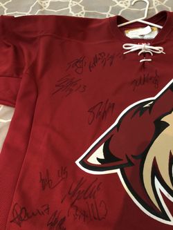 COYOTES Jersey: Gretzky & Entire Team Autographed Jersey XL