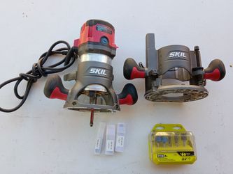 SKILL Router with Plunge Base and Bits