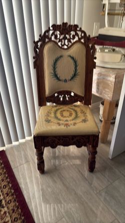 2 HAND CARVED CHAIRS