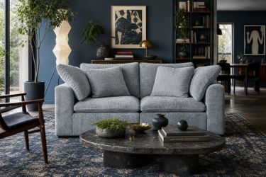 Joybird Bryant Petite Modular Loveseat (Plush Mist)