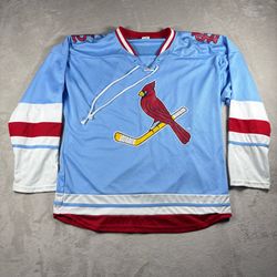 St. Louis Cardinals Baseball Sports MLB Hockey Sports Jersey Men's XL Blue #6A