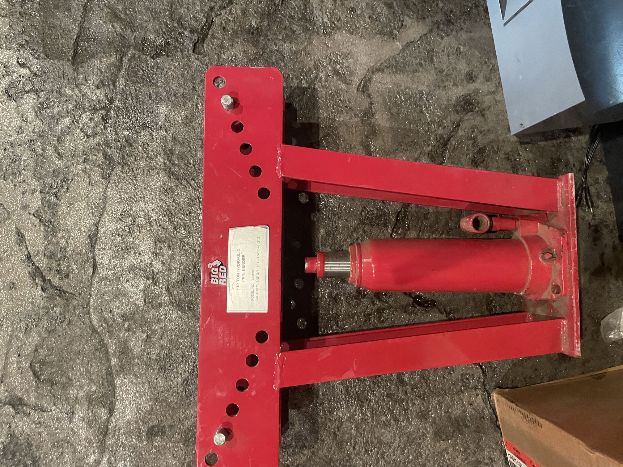 PIPE BENDER 12 TON MANUAL HYDRAULIC TUBE BENDING