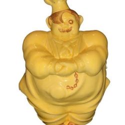 Vintage 1940s Red Wing Pottery Chef Pierre Yellow Cookie Jar
