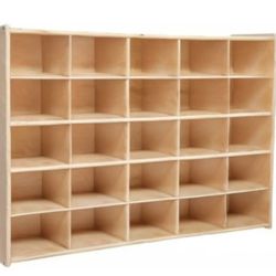 NEW! 25- Compartment Birch Cubby/Storage Cabinet (2 available)