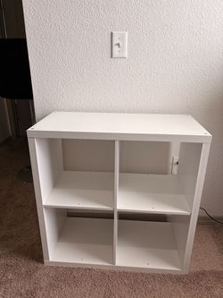 White 4-Cube Storage Shelf