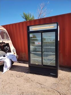 Commercial Double Sliding Door Refrigerator