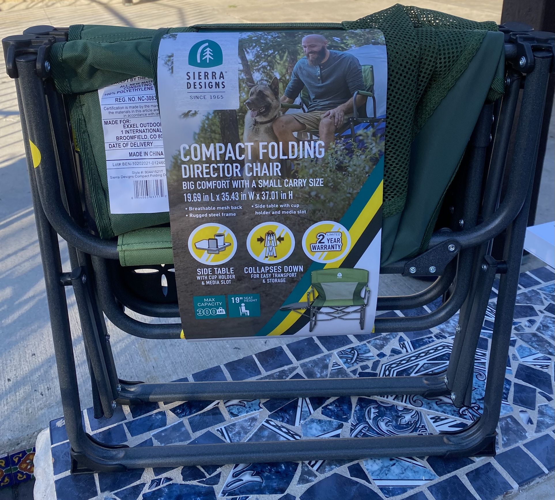 Sierra Designs Compact Folding Director Chair