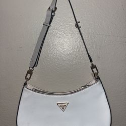 Guess Shoulder Purse White And Pink