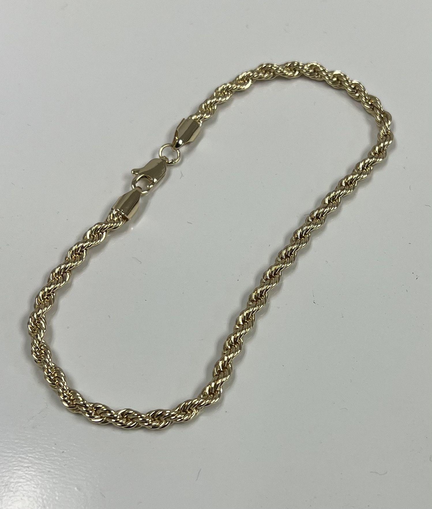 14k Premium Gold Plated 4mm Rope Anklet Available In 9”9.5”10”10.5”💥💥💥