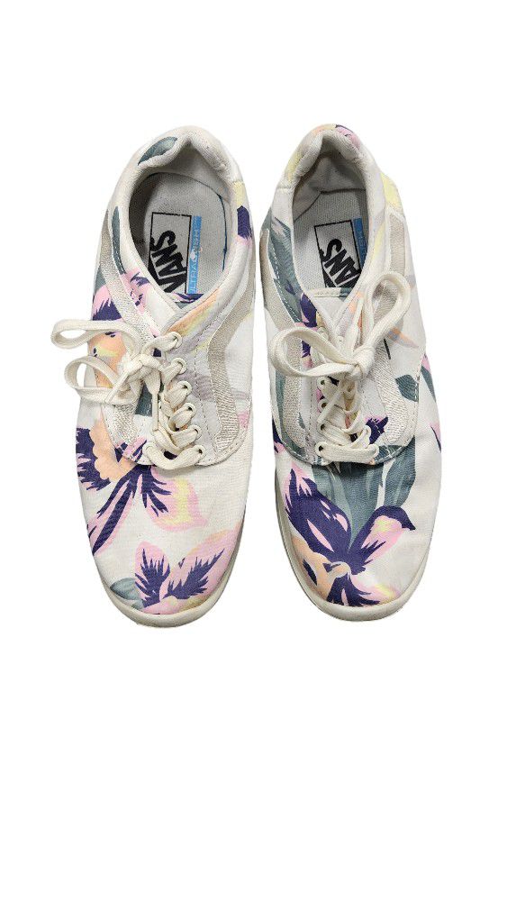 Vans Size M 8 W 9.5 Floral Sneakers