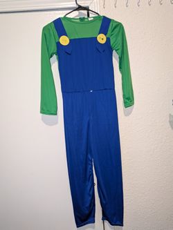 Luigi Costume Jumpsuit for Kids