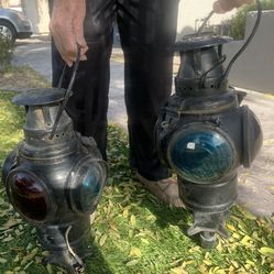 Antique ADLAKE Non-Sweating Lamp Chicago Railroad Train Switch Lantern