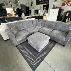 New Sectional Sofa With Ottoman 