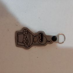 Stitched Leather Bender Keychain Holder