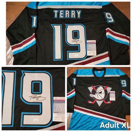 Ducks Troy Terry Autograph  Jersey