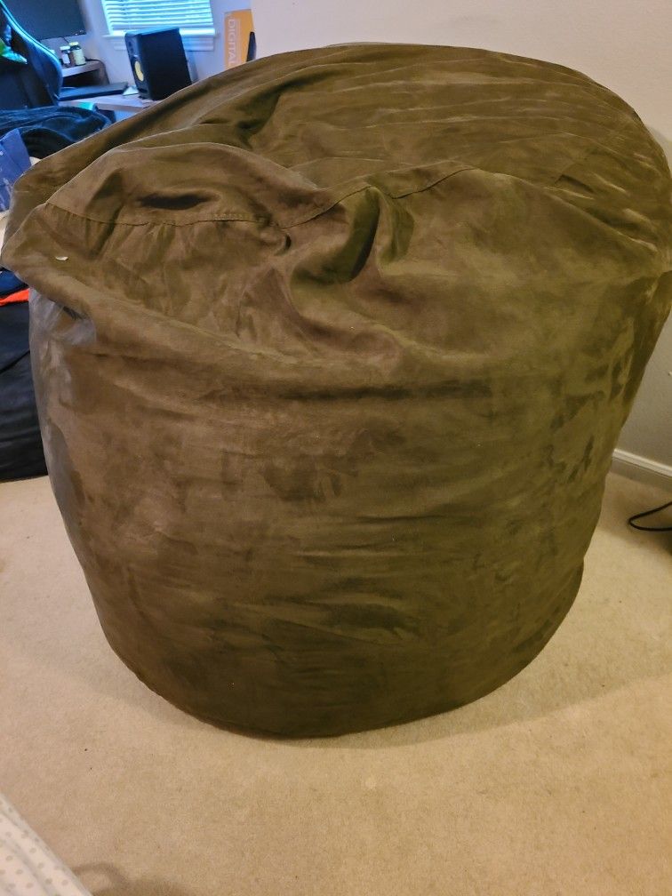 Olive Green Giant Bean Bag Chair 