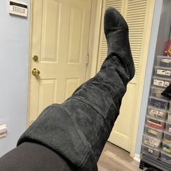 3 Pair Of Over The Knee Suede Boots Women’s 10