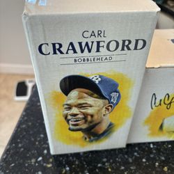 Carl Crawford 2 Lot Bobble head 