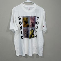 Sonic Youth Levi’s Vintage Style NEW T Shirt L Plushes Mike Kelley