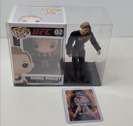333PAC -RONDA ROUSEY :  Pop! UFC #02 /  Action figure 7" /  Card  2023 Panini Select WWE #135