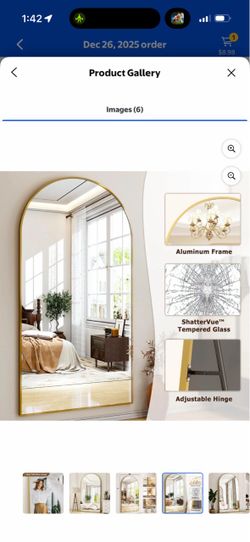 Large floor length mirror