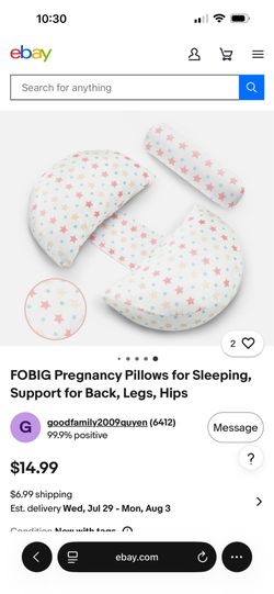 Pregnancy pillow for comfort $8