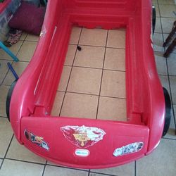 Toddler car bed Little tikes wood piece no mattress