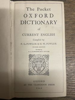 The Pocket Oxford Dictionary Of Current English