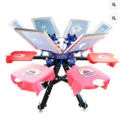 Six Station Silk Screening Printer