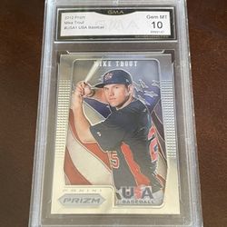 Angels Mike Trout USA Rookie Graded 10 Baseball Card