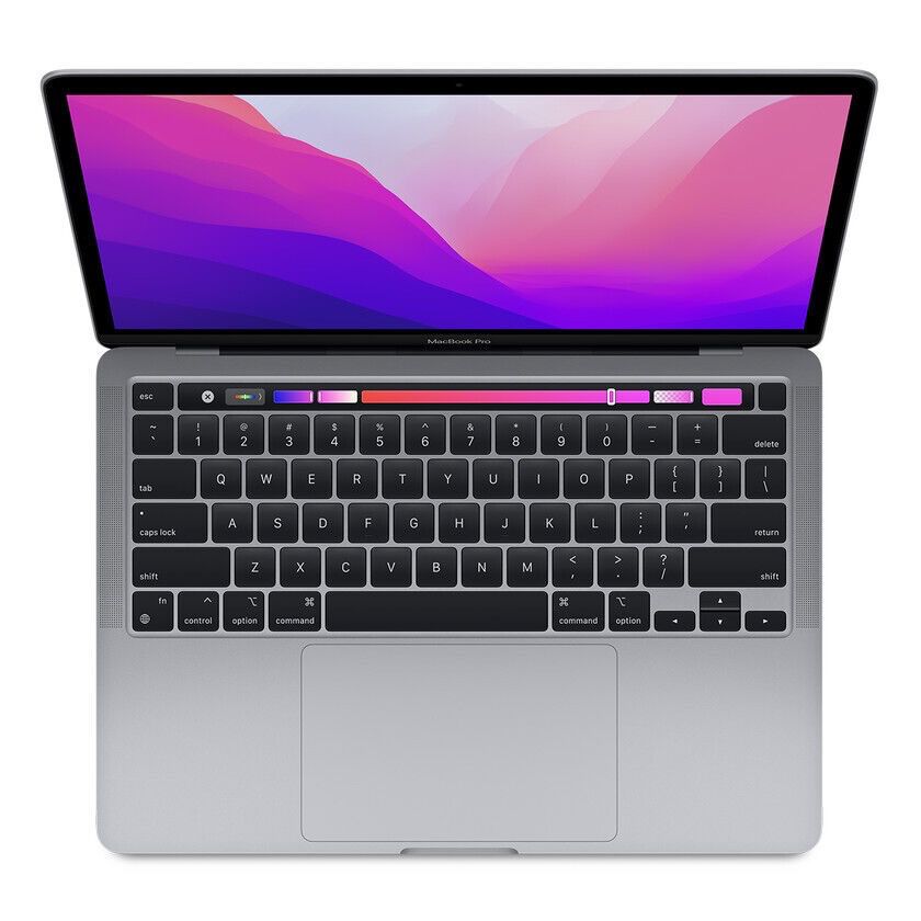 NEW Apple MacBook Pro 13” M2 Touchbar UNUSED w/ Coffee Themed Hard Case (Bundle)