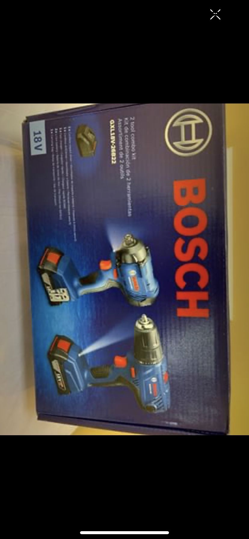 Bosch 2-Tool 18-Volt Power Tool Combo Kit with Soft Case (Charger Included and 2-Batteries Included)
